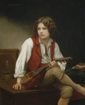 Bouguereau - el italiano a la mandolina